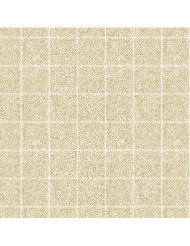 Tela Cuadros Grandes Amarillo - Wooly...
